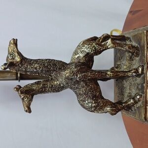 AFRICA SAFIRI BRASS GIRAFFES 8 IN. TALL IN BEAUTIFUL CONDITION 😍